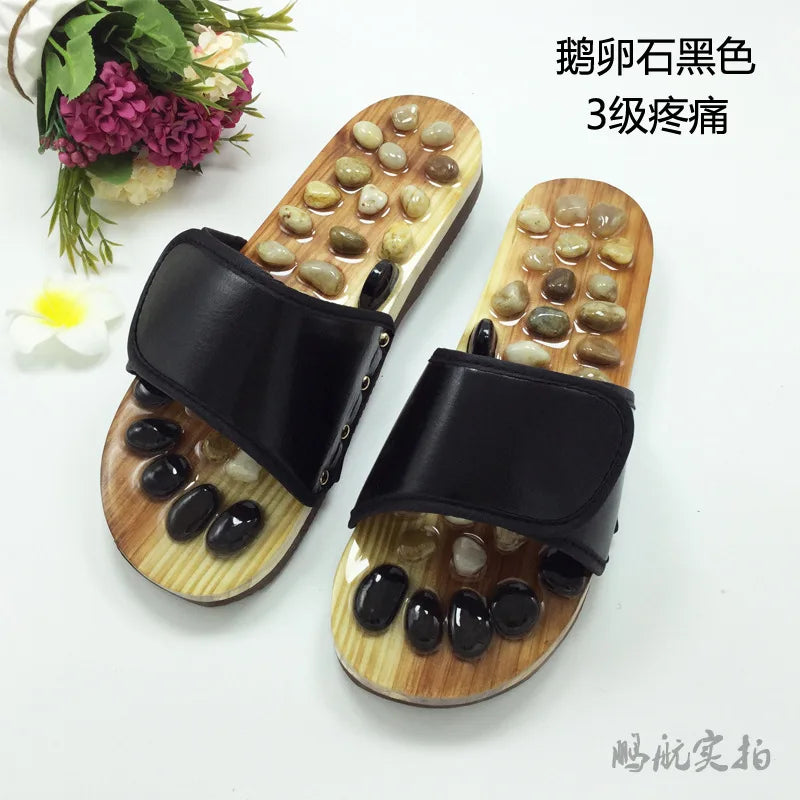 Massage Slipper Shoes Unisex Summer Slipper Acupoint Healthcare Slipper Men&Women Health Accupressure Foot Slippers Cobblestone