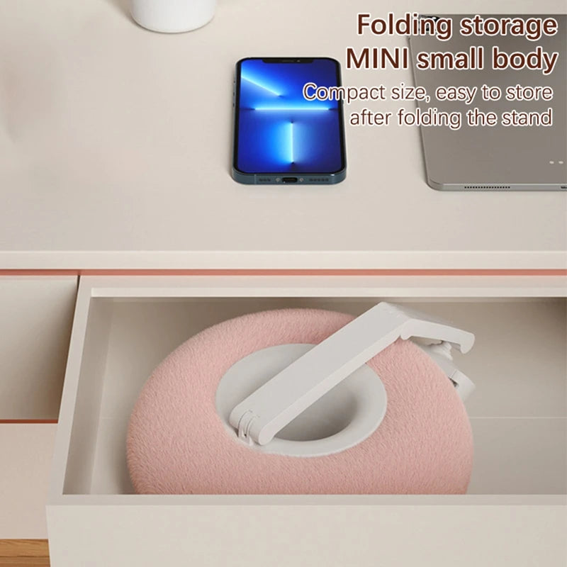 Mobile Phone Pillow Holder Bed Sofa Lap Adjustable Soft Pillow Stand For Iphone Xiaomi Redmi Huawei Oppo 4.7In-7.0In