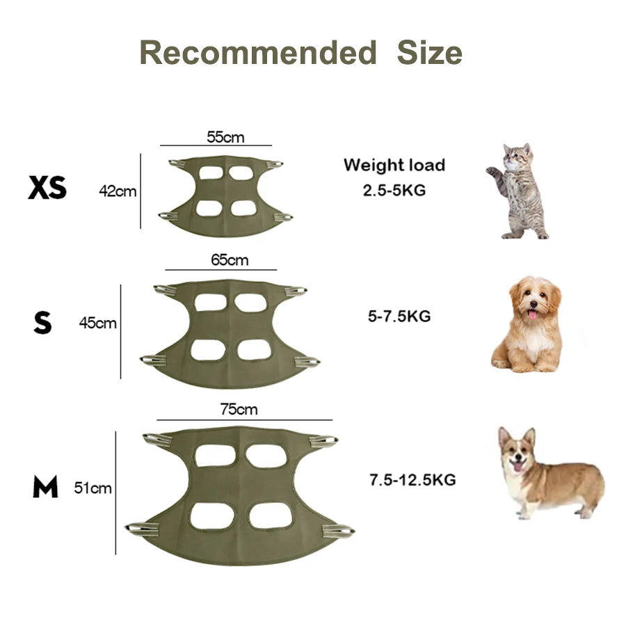 MADDEN Pet Grooming Hammock Helper Cat Dog Beauty Hammock Puppy Grooming Cuting Nails Hammock Tool Restraint Bag Pet Accessories