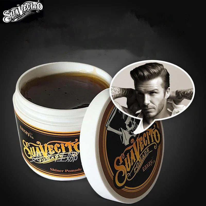 5PCS SUAVECITO Hairs Pomade Hair Style Wax Pomade Hair Skeleton Cream Slicked Oil Mud Keep Hair Men Oil not original