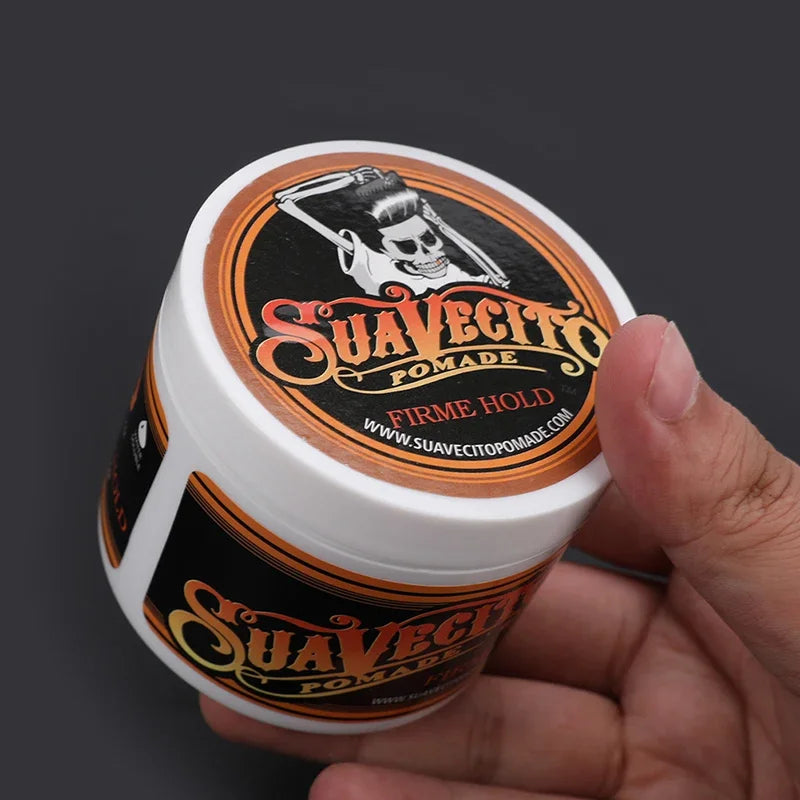 5PCS SUAVECITO Hairs Pomade Hair Style Wax Pomade Hair Skeleton Cream Slicked Oil Mud Keep Hair Men Oil not original