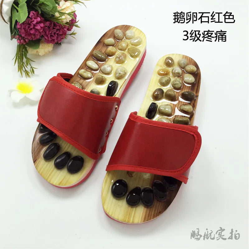 Massage Slipper Shoes Unisex Summer Slipper Acupoint Healthcare Slipper Men&Women Health Accupressure Foot Slippers Cobblestone