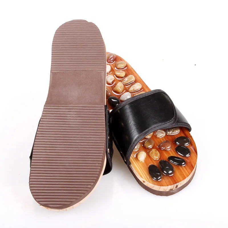 Massage Slipper Shoes Unisex Summer Slipper Acupoint Healthcare Slipper Men&Women Health Accupressure Foot Slippers Cobblestone