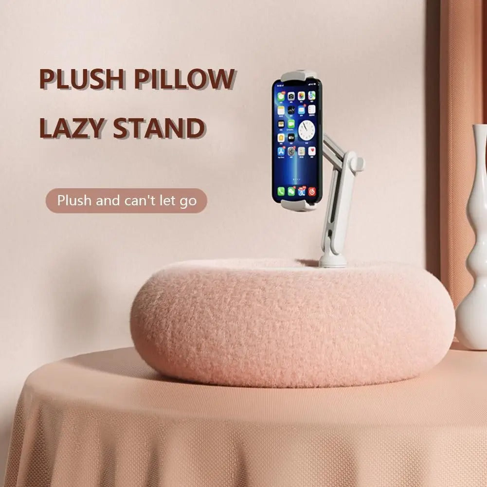 Mobile Phone Pillow Holder Bed Sofa Lap Adjustable Soft Pillow Stand For Iphone Xiaomi Redmi Huawei Oppo 4.7In-7.0In