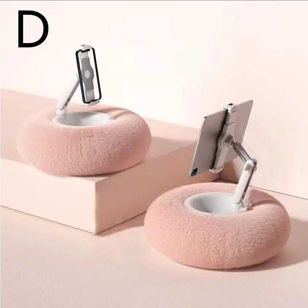 Mobile Phone Pillow Holder Bed Sofa Lap Adjustable Soft Pillow Stand For Iphone Xiaomi Redmi Huawei Oppo 4.7In-7.0In