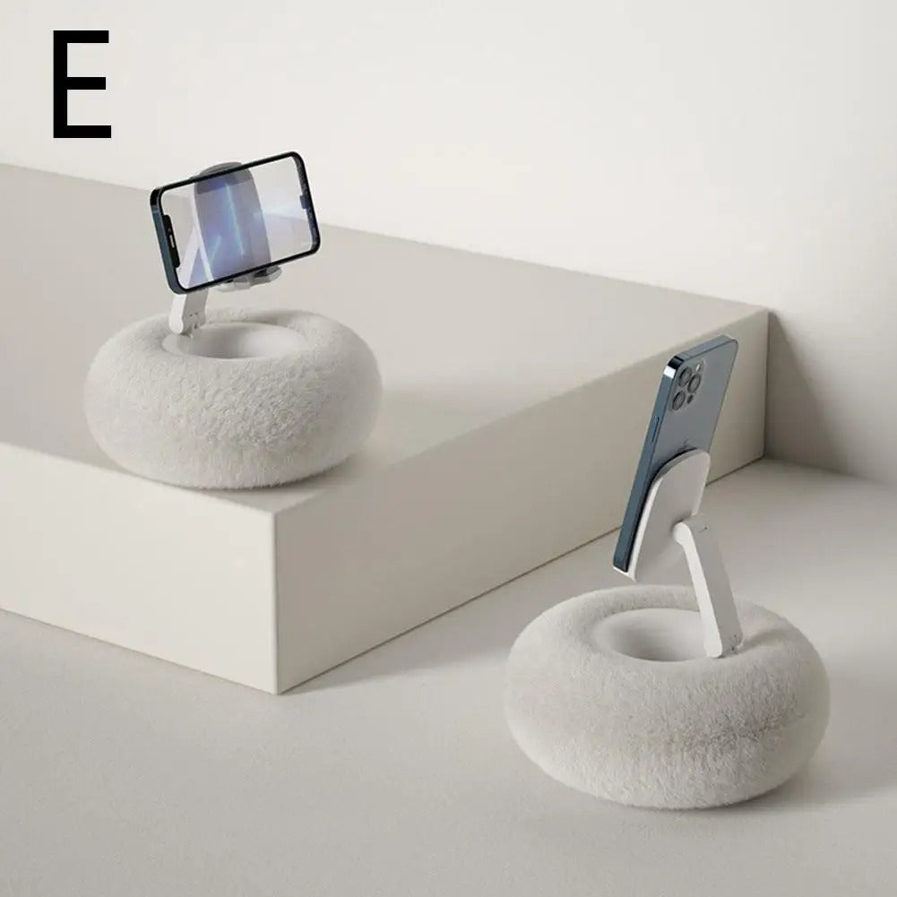 Mobile Phone Pillow Holder Bed Sofa Lap Adjustable Soft Pillow Stand For Iphone Xiaomi Redmi Huawei Oppo 4.7In-7.0In