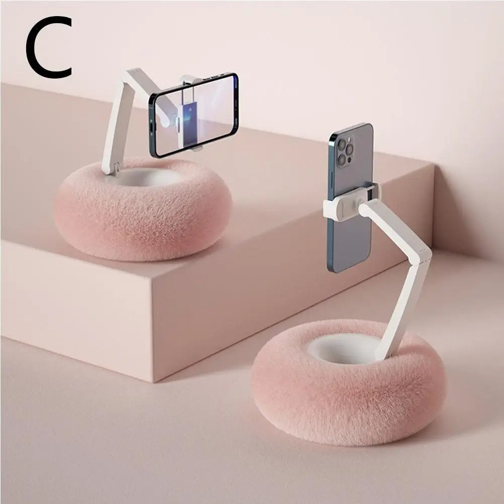 Mobile Phone Pillow Holder Bed Sofa Lap Adjustable Soft Pillow Stand For Iphone Xiaomi Redmi Huawei Oppo 4.7In-7.0In